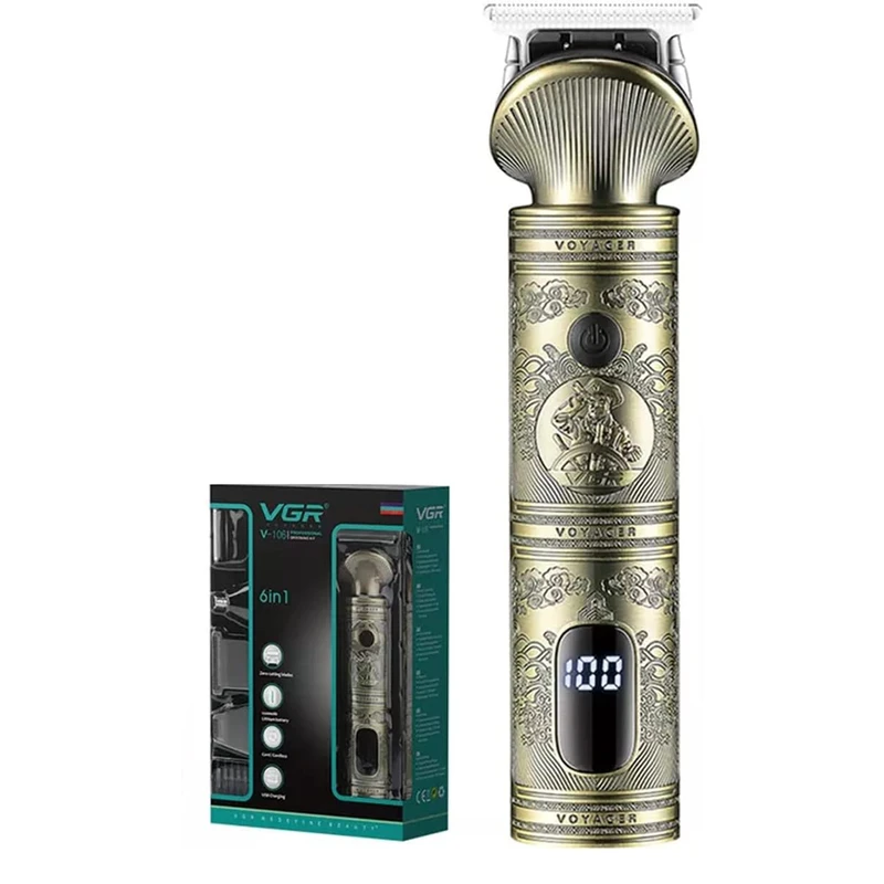 ماشین اصلاح موی سر و صورت وی جی ار 6 کاره v-106