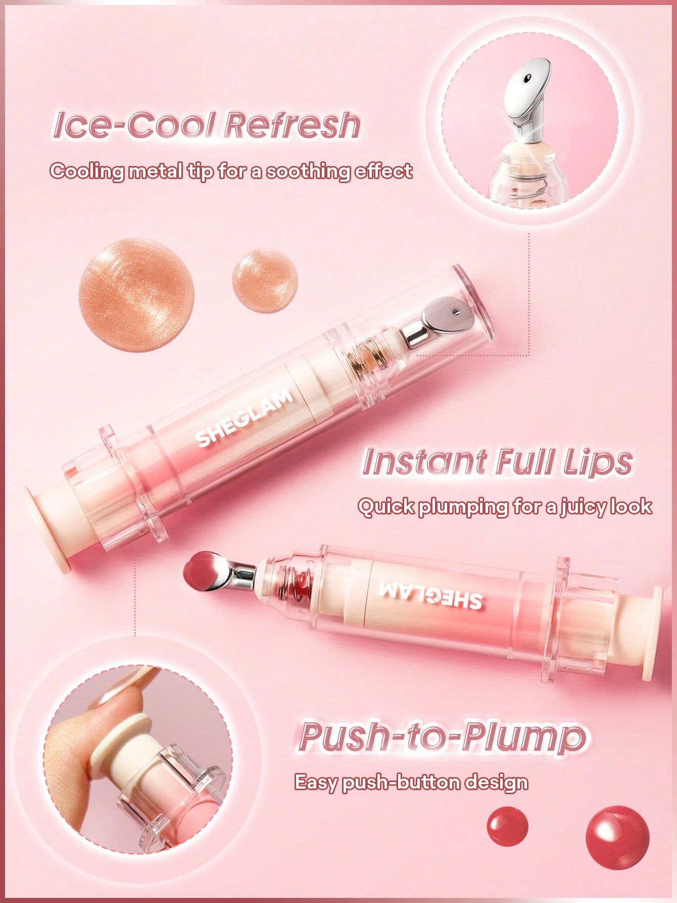 لیپ گلاس حجم دهنده شیگلم Booster shine
