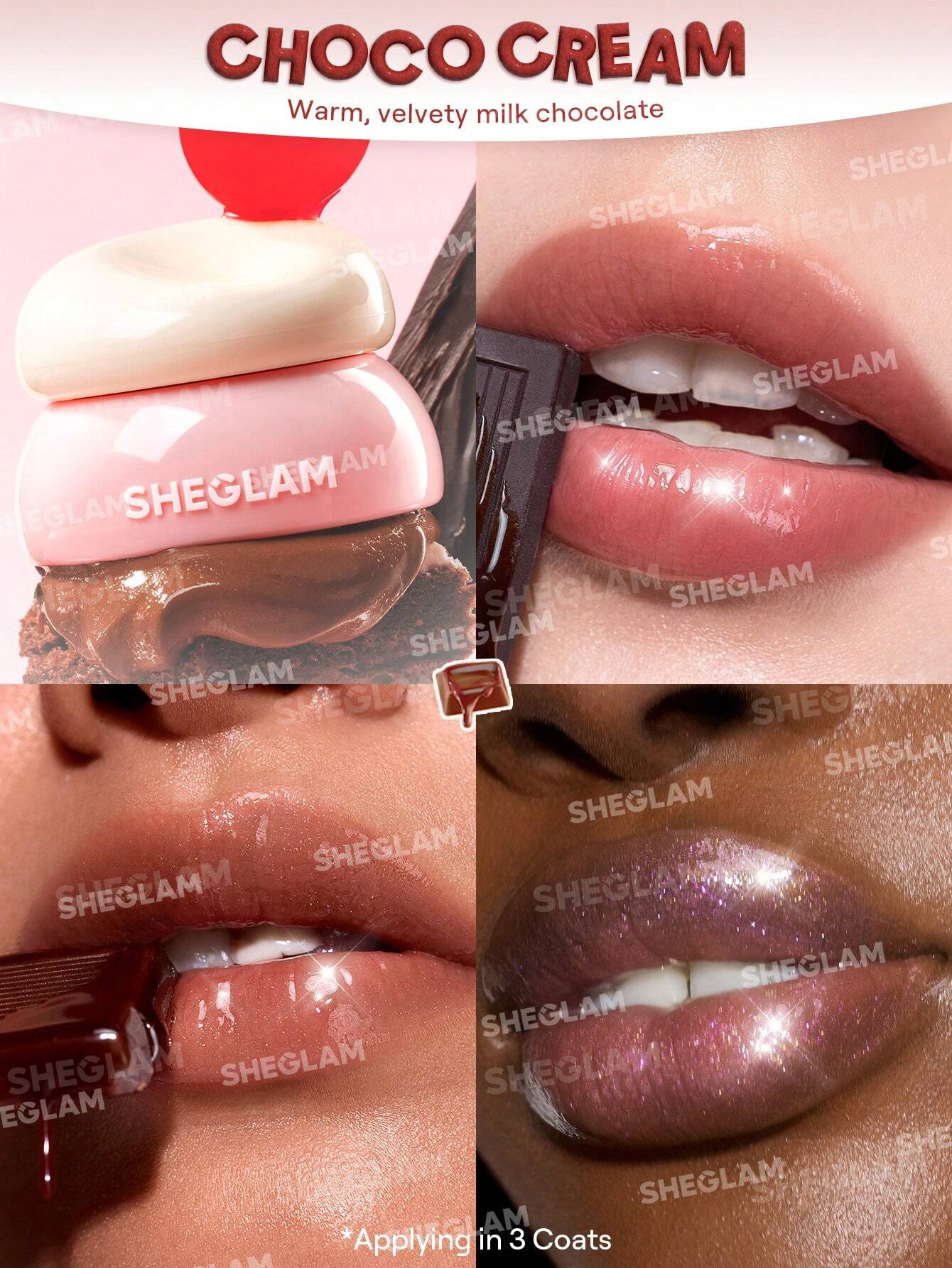 مربای لب شیگلم رنگ CHOCO CREAM