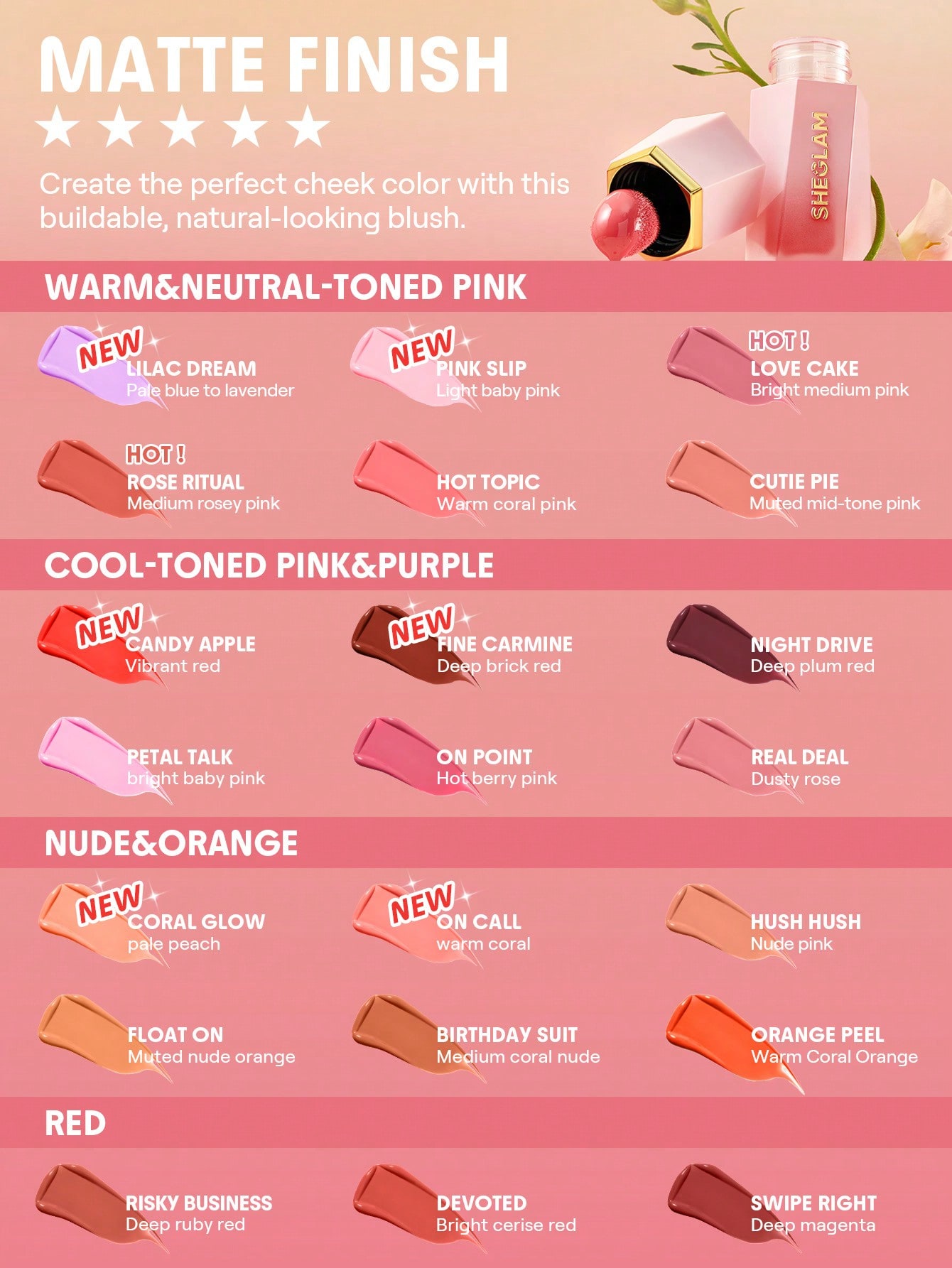 رژگونه مایع شیگلم Color Bloom