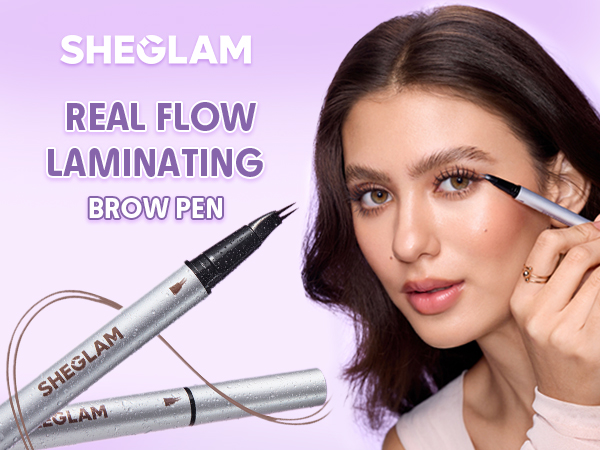 هاشور و لمینت ابرو دو سر شیگلم real flow رنگ AUBURN