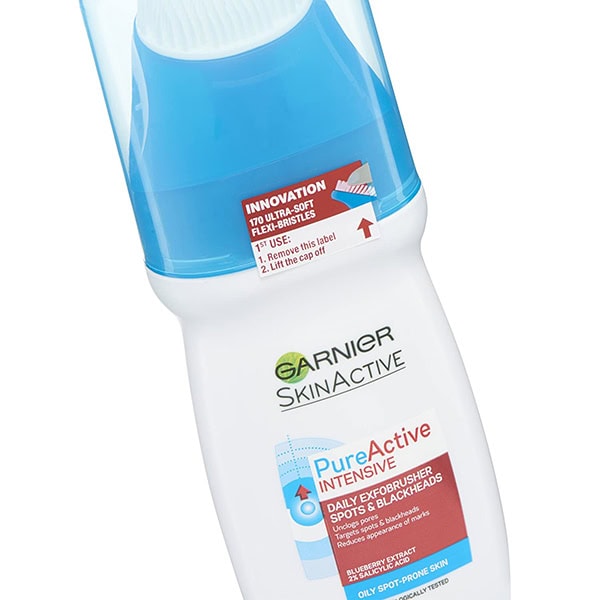 ژل شستشوی گارنیر با براش سیلیکونی Pure Active