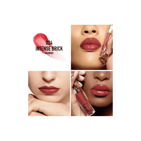 لیپ گلاس و حجم دهنده دیور رنگ 024intense brick