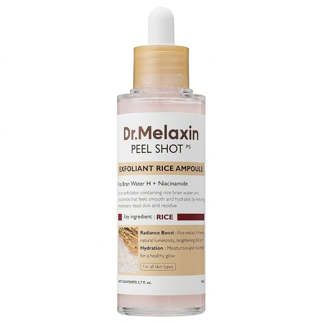 آمپول لایه بردار برنج دکتر ملاکسین peel shot حجم 80 میل
