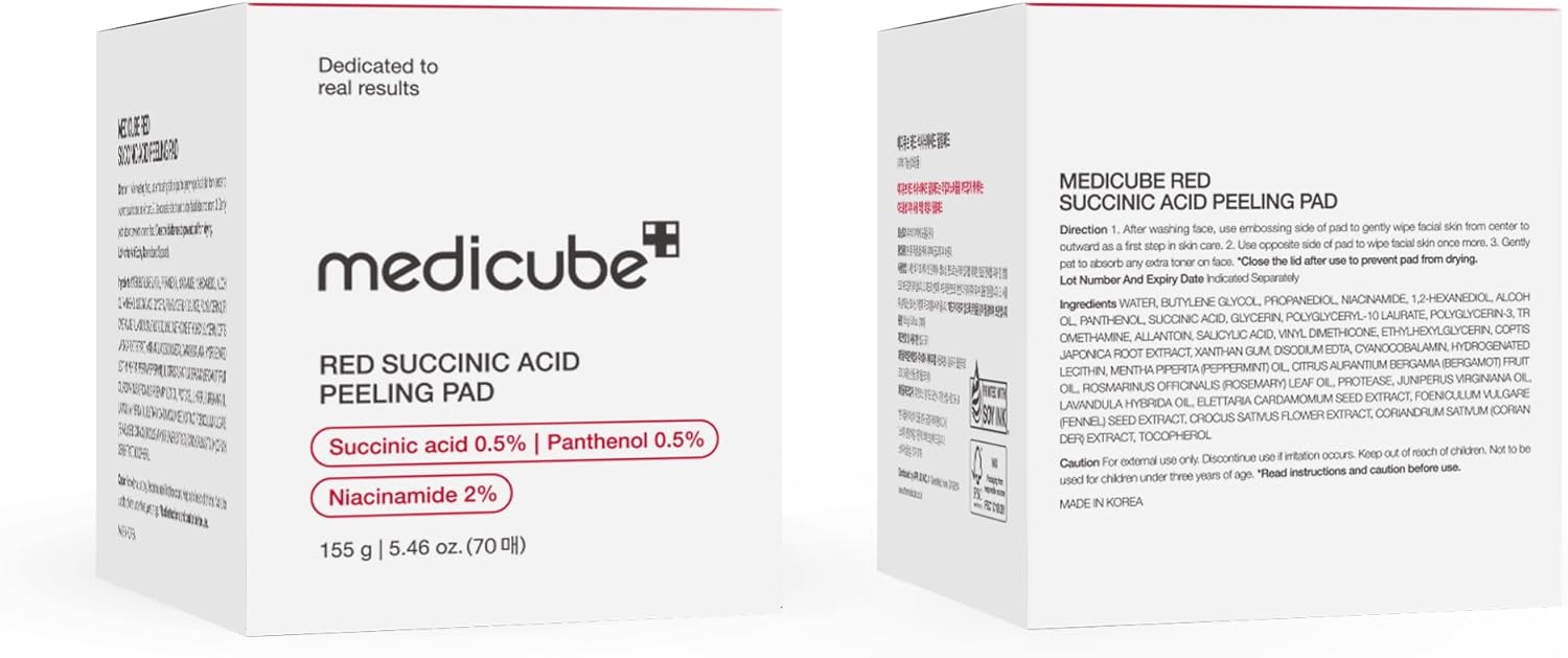 پد لایهبردار مدیکیوب Red Succinic Acid Peeling Pad