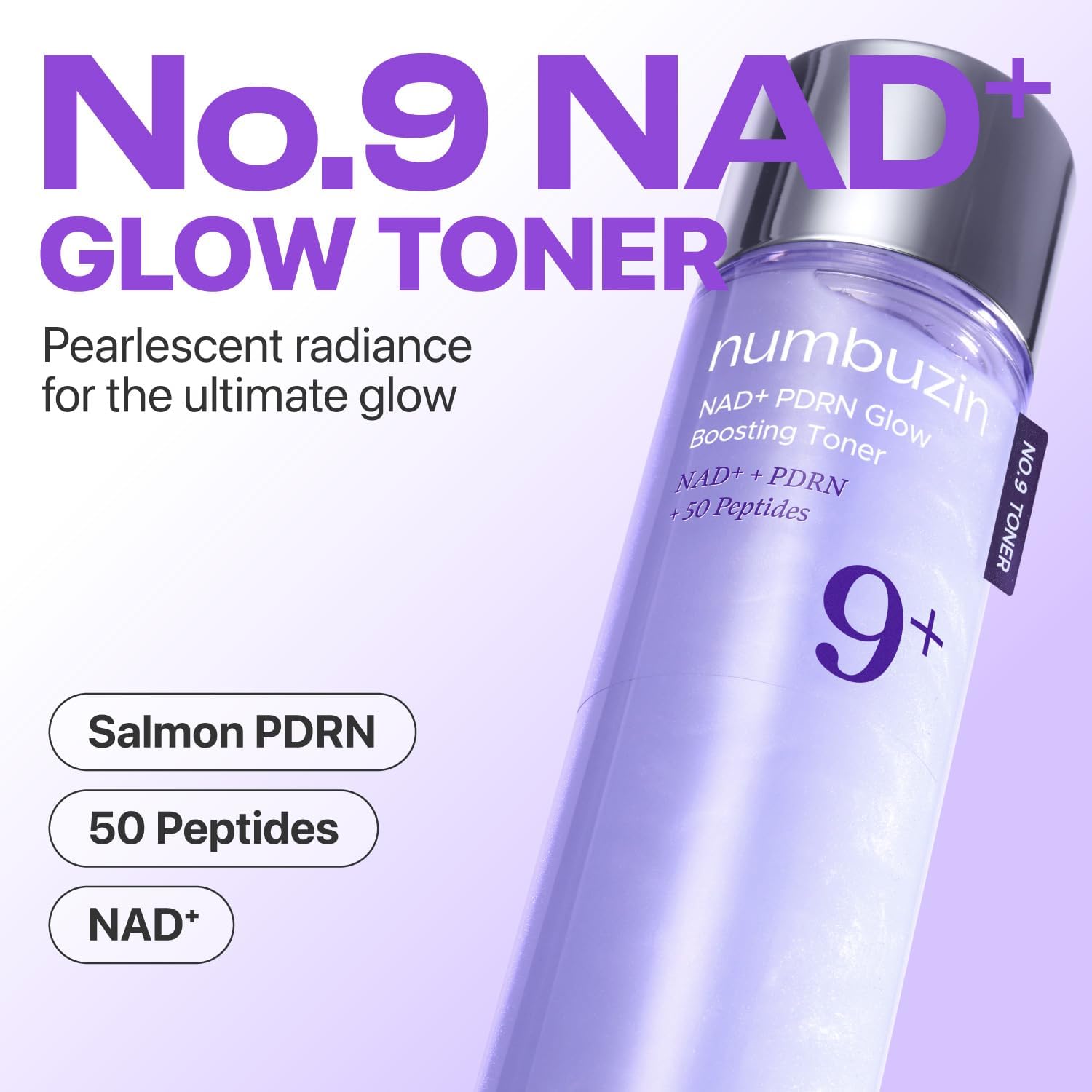 تونر پپتاید PDRN و +NAD شماره 9 نامبوزین حجم 150
