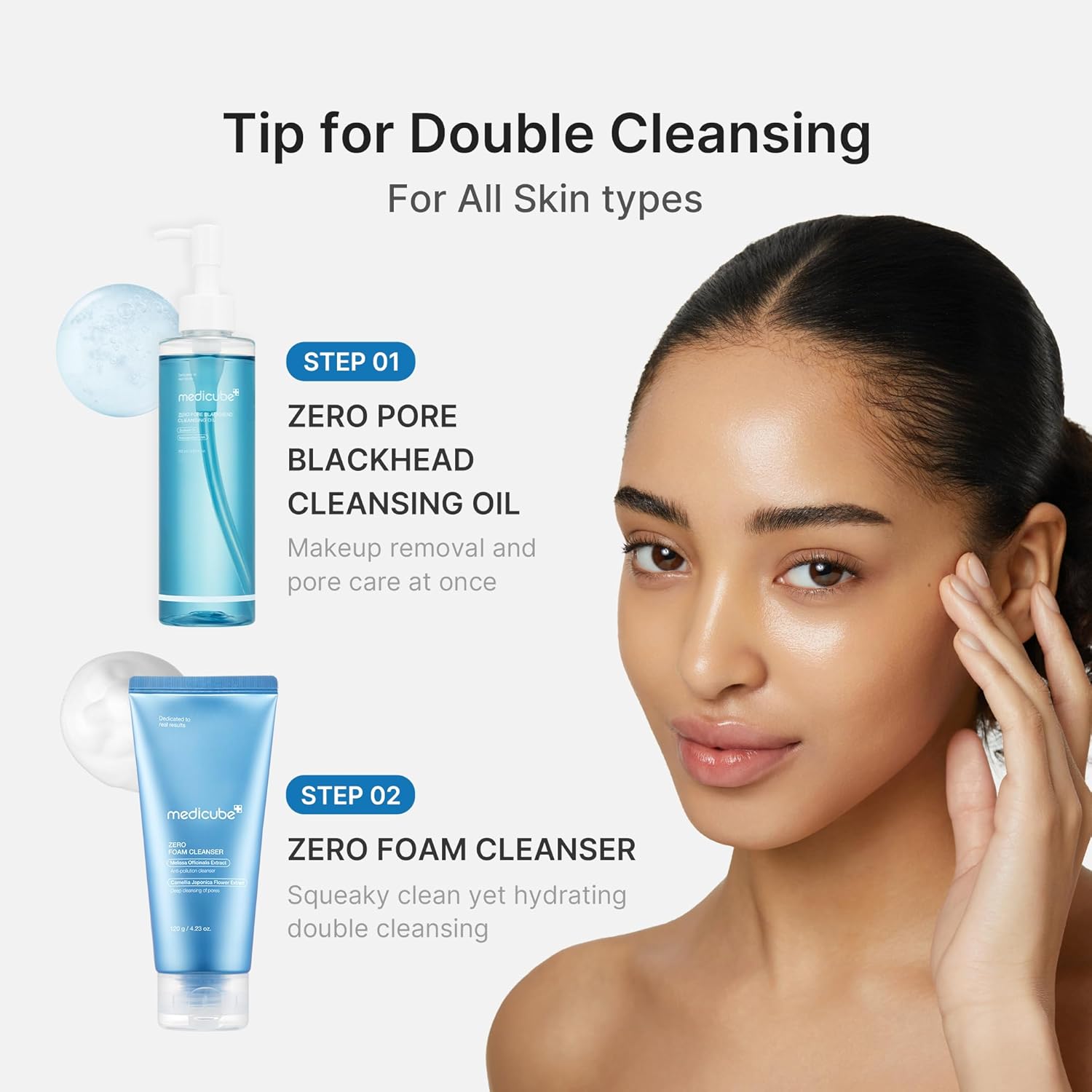 شوینده روغنی زیرو مدی کیوب Zero Pore Blackhead حجم 205
