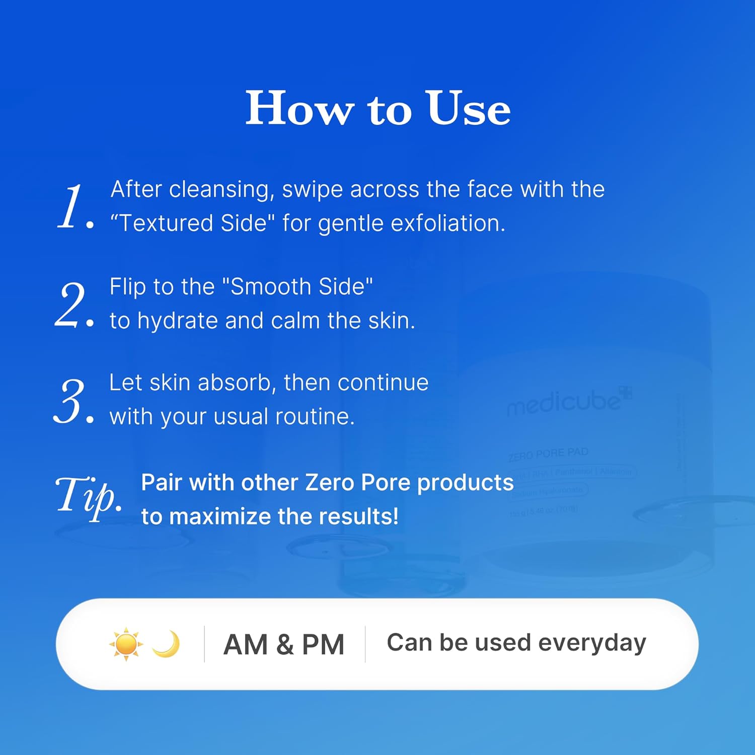 پد لایه بردار 70 عددی مدیکیوب zero pore