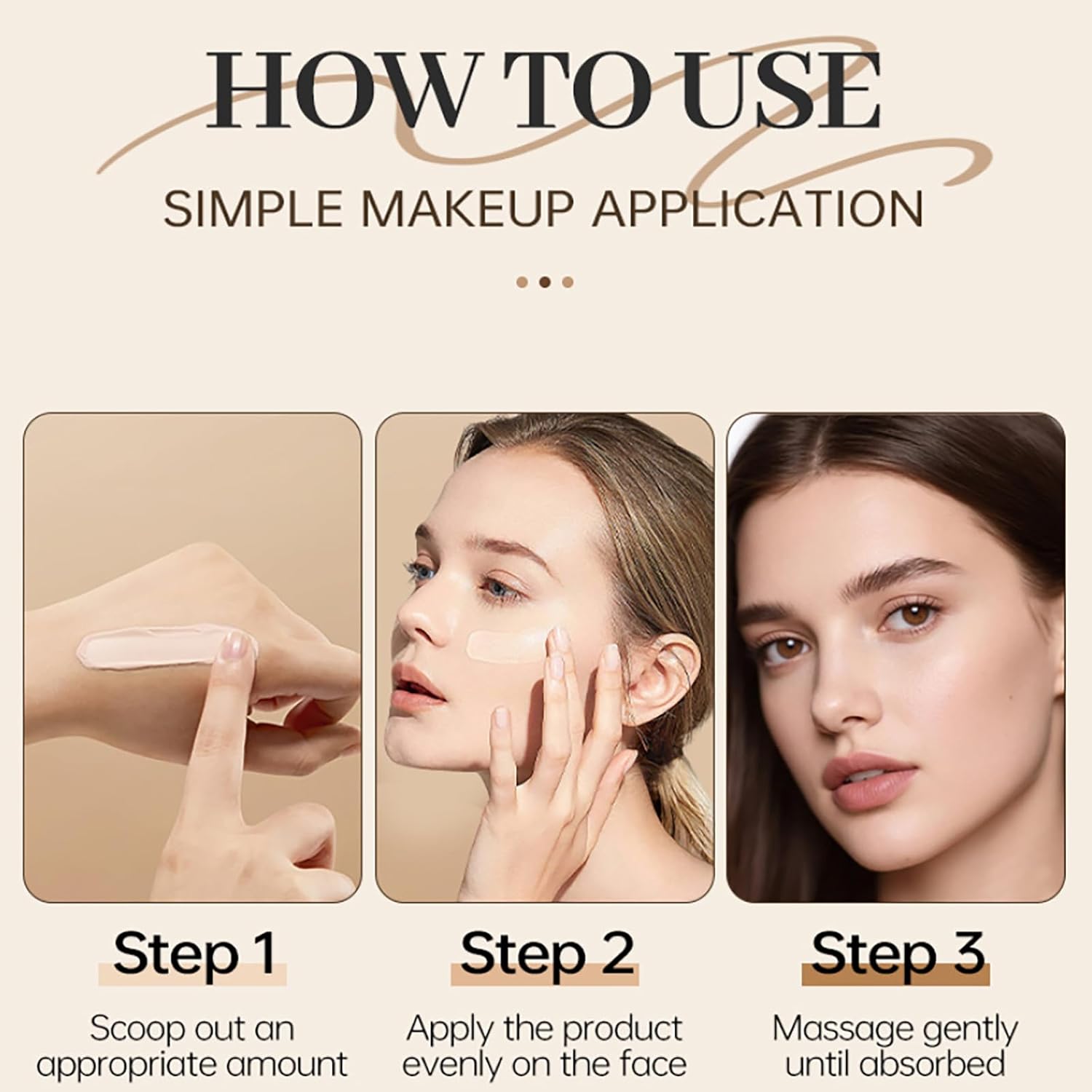 کرم پودر مات دیور فور اور warm peach 2 wp