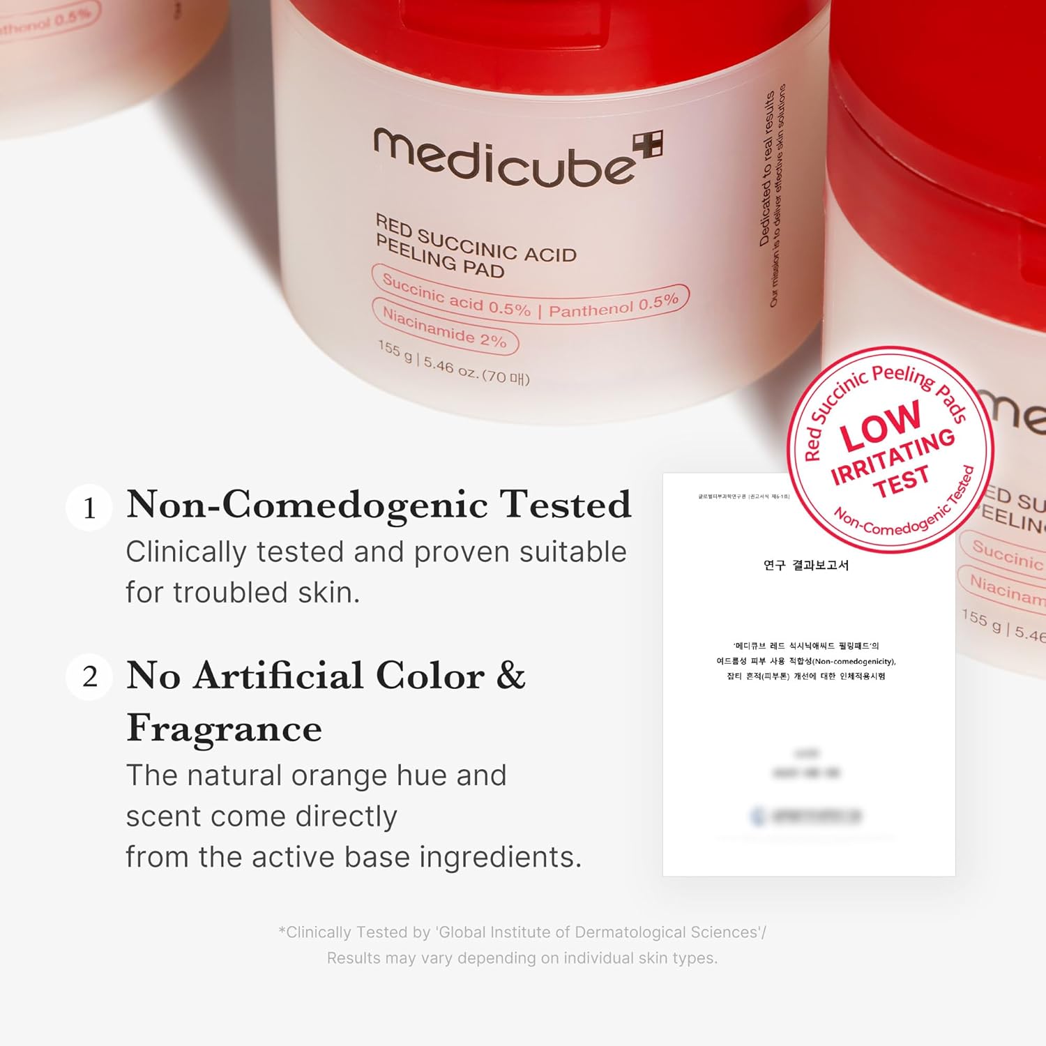 پد لایهبردار مدیکیوب Red Succinic Acid Peeling Pad