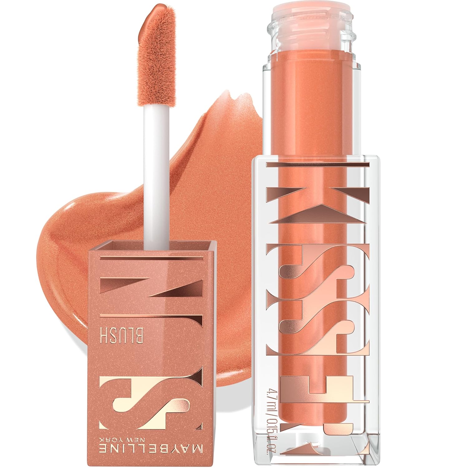 رژگونه مایع میبلین SUN KISSER رنگ DOWNTOWN RUSH 01