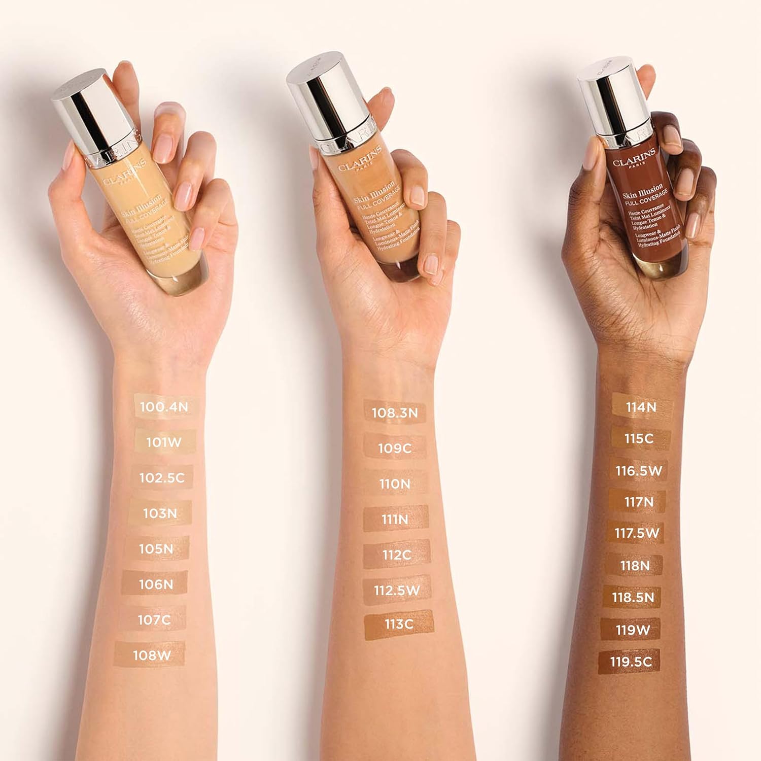 کرم پودر کلارنس Skin Illusion رنگ 108W حجم 30