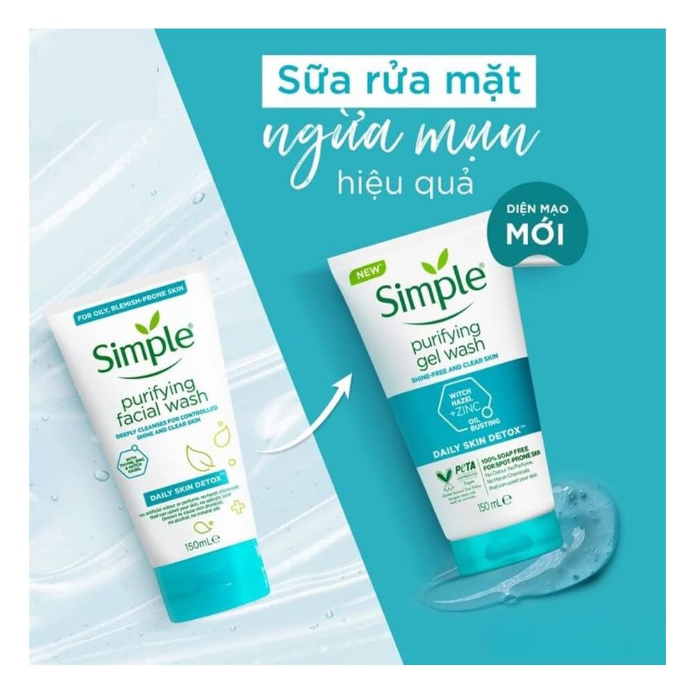 فیس واش پوست چرب سیمپل Daily Skin Detox