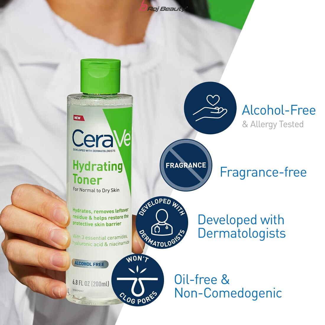 تونر آبرسان پوست خشک سراوی HYDRATING حجم 200