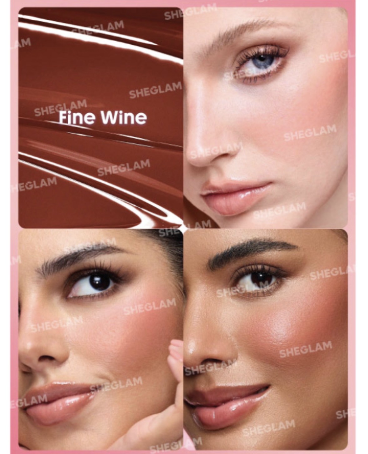 رژگونه مایع شیگلم color bloom رنگ fine wine