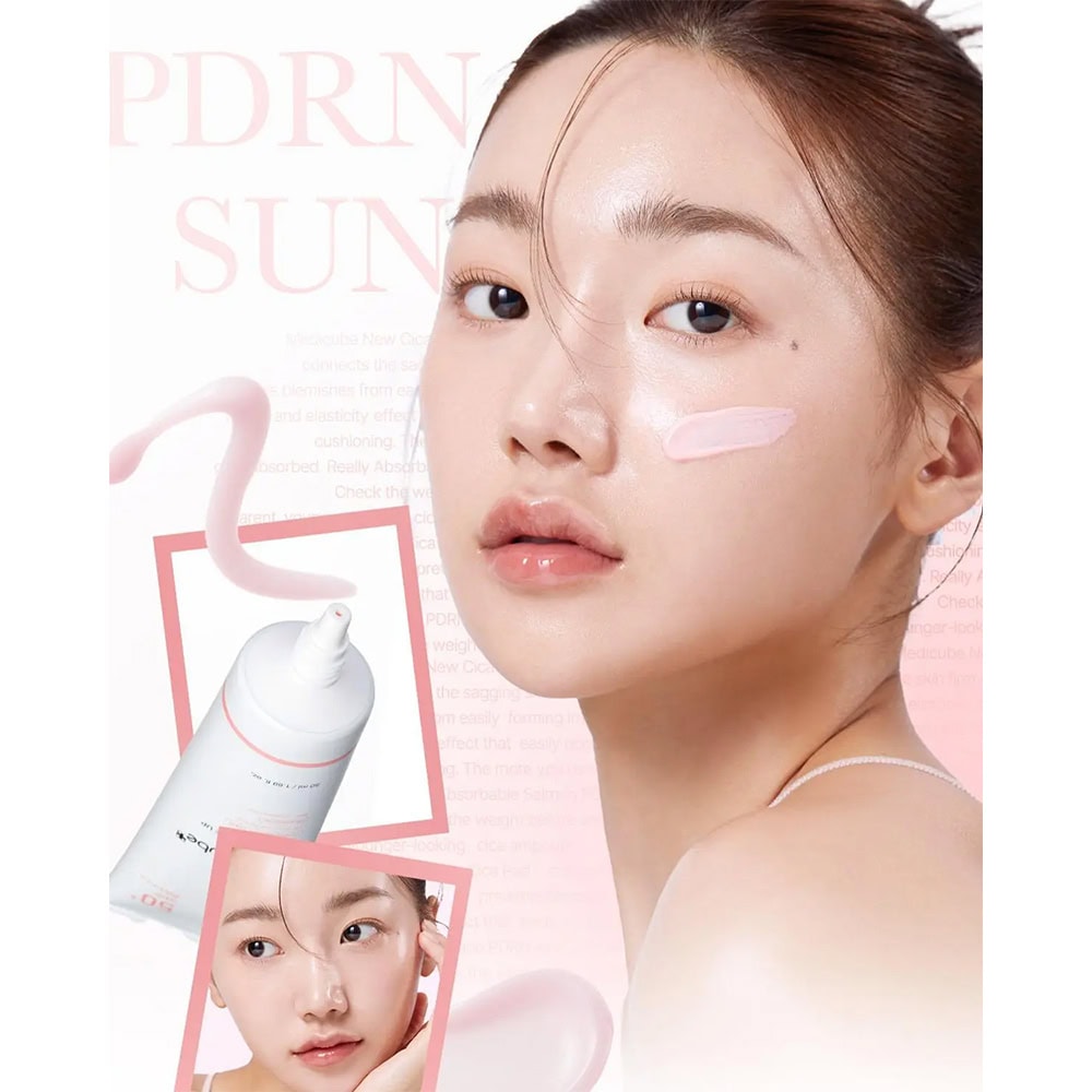 کرم ضد آفتاب مدی کیوب PDRN Pink Tone
