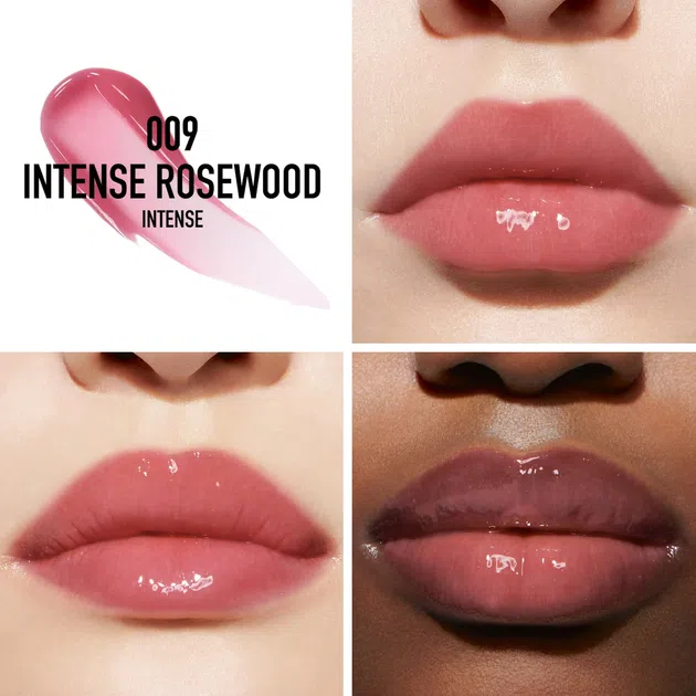 لیپ گلاس و حجم دهنده دیور رنگ intense rosewood 009