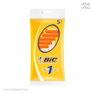 تیغ اصلاح یک‌بارمصرف بیک BIC 1 بسته ۵ عددی