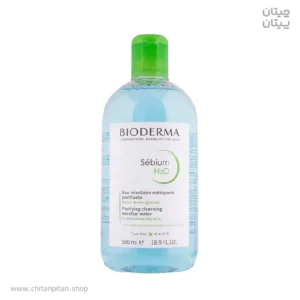 محلول پاک کننده آرایش بایودرما Sebium H2O حجم 500