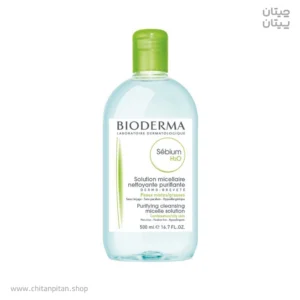 محلول میسلار واتر بایودرما مخصوص پوست چرب و مختلط Sébium H₂O حجم ۵۰۰