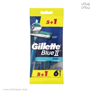 تیغ اصلاح ژیلت مدل Blue 2 plus بسته 6 عددی