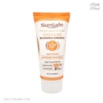 ضدآفتاب فلوئید بی رنگ سان سیف SENSI SPF 50 حجم 50