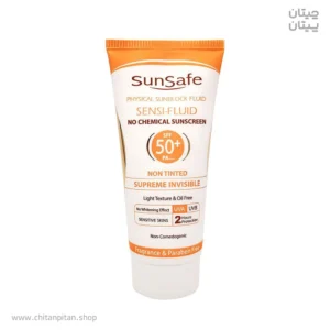 ضدآفتاب فلوئید بی رنگ سان سیف SENSI SPF 50 حجم 50