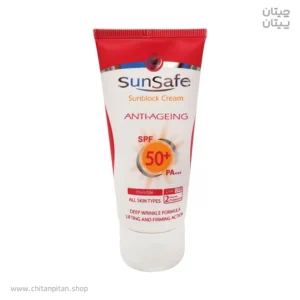 ضدآفتاب بی رنگ سان سیف ANTI AGEING SPF50