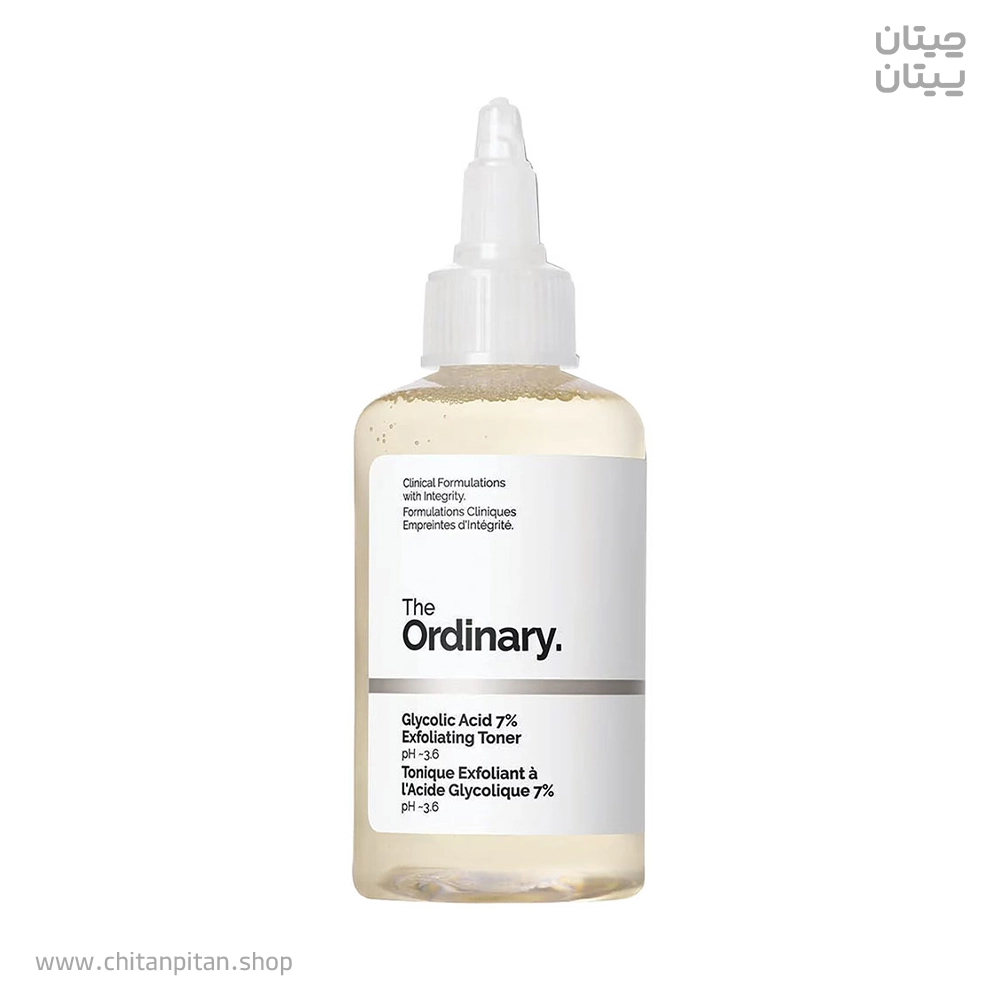تونر لایه بردار گلیکولیک اسید اوردینری glycolic acid 7% حجم 240