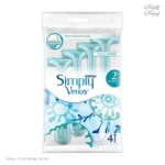 تیغ اصلاح یک‌بارمصرف ژیلت Simply Venus بسته ۴ عددی