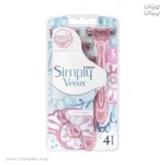 خود تراش ژیلت مدل Simply Venus 3 بسته 4 عددی