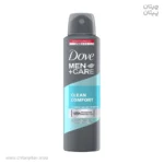 اسپری ضد تعریق مردانه داو Clean Comfort حجم 250
