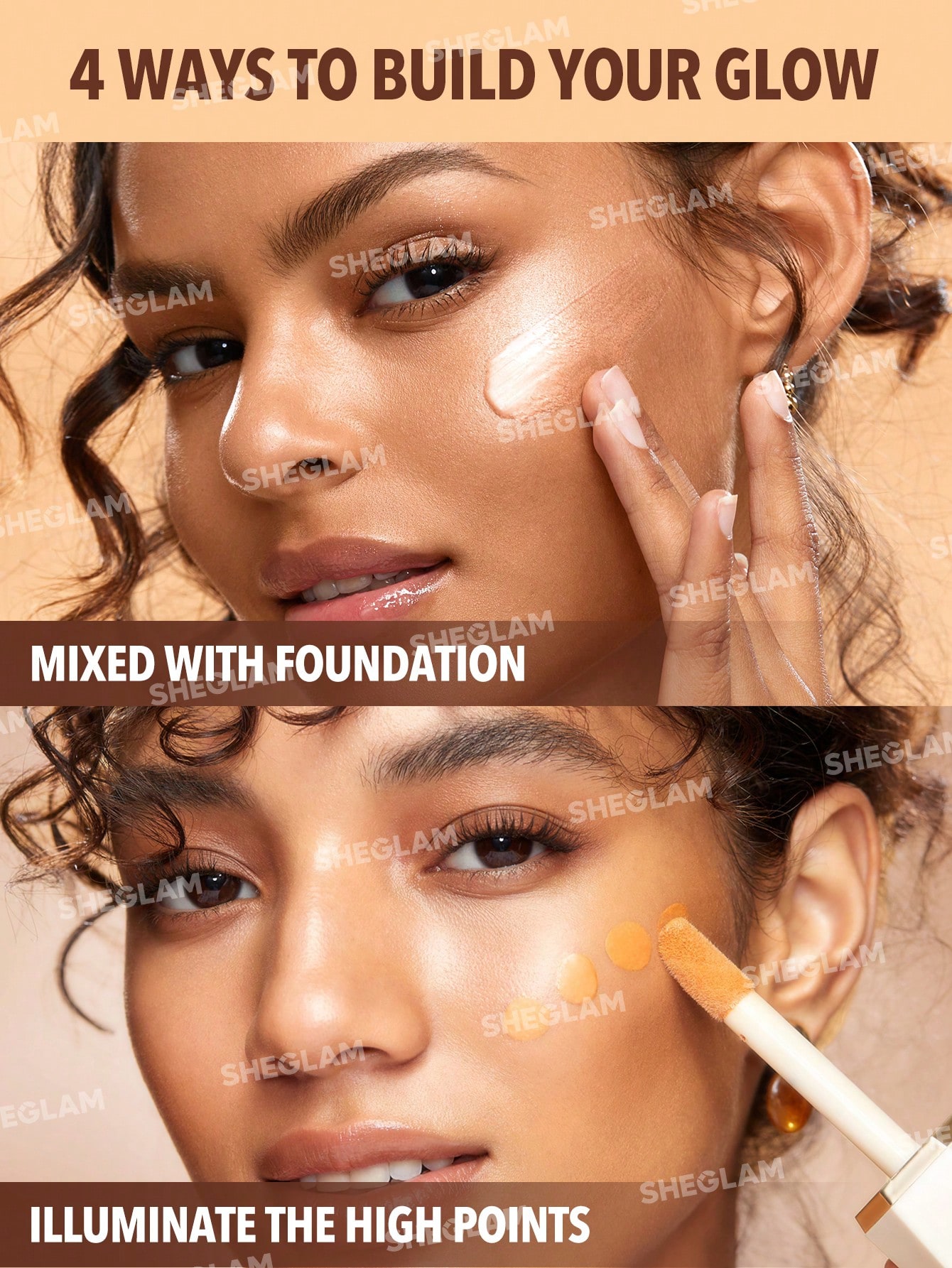 هایلایتر میکسر صورت شیگلم sunburst glow mixer رنگ fair neutral حجم 30