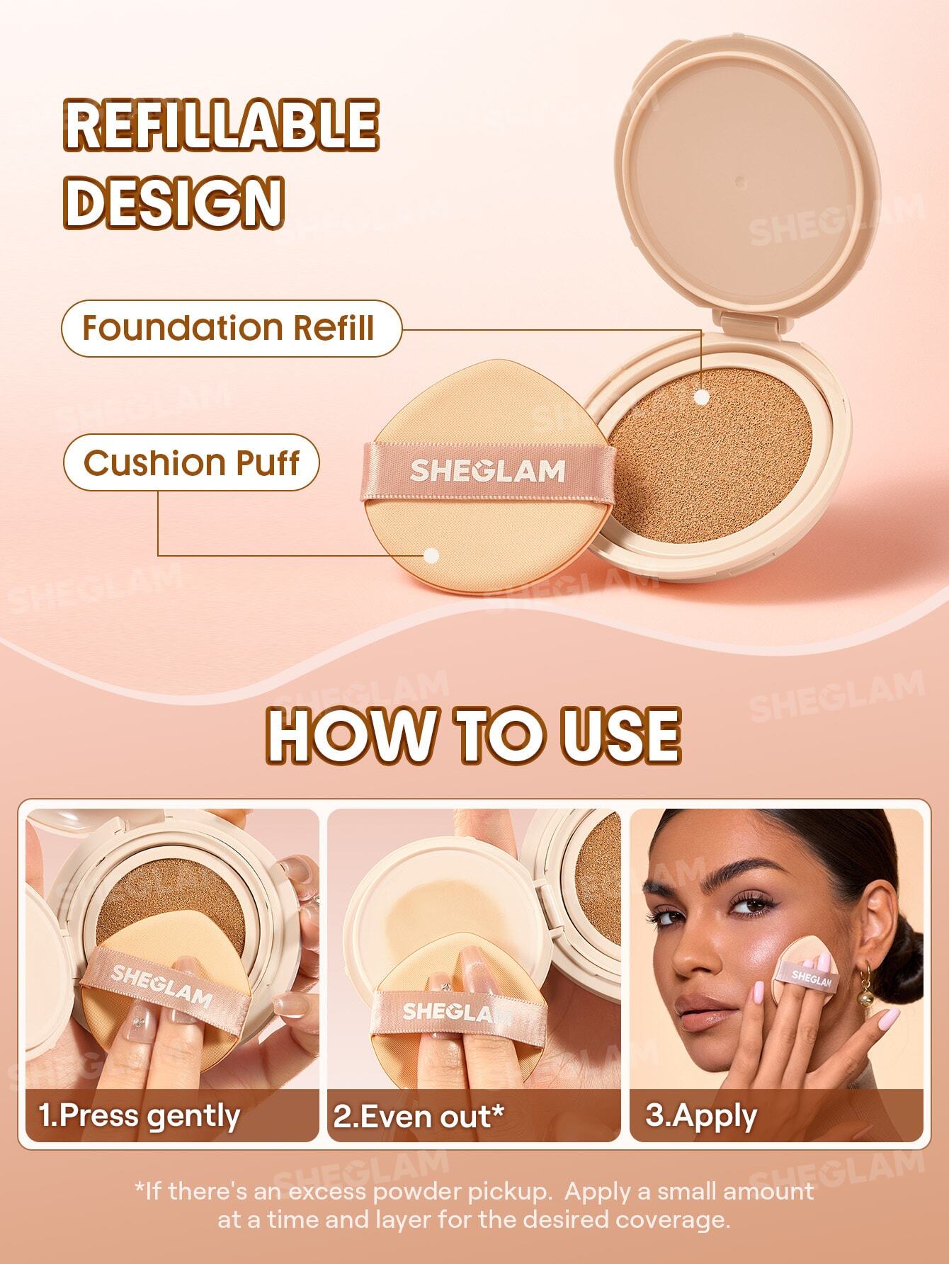کوشن مات شیگلم Matte Cushion Foundation رنگ Nude