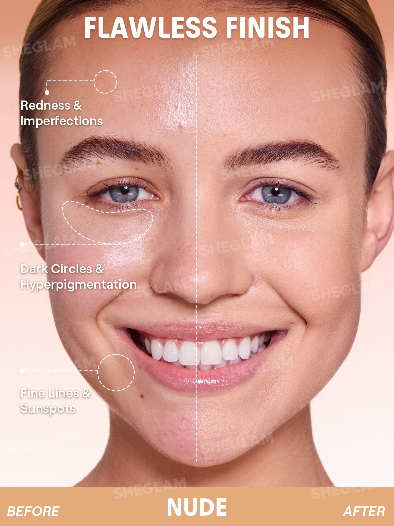کوشن مات شیگلم Matte Cushion Foundation رنگ Nude