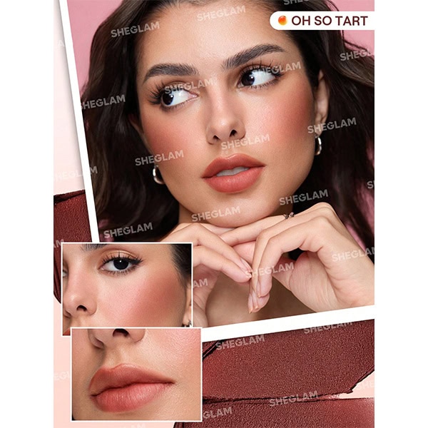 رژ لب و رژگونه سه طبقه شیگلم رنگ Apricot