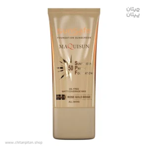ضد آفتاب کرم ‌پودری رز گلد مکی‌ سان SPF50 NW20 سان سیف