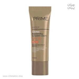 کرم ضد آفتاب بی رنگ جوان کننده پرایم SPF50
