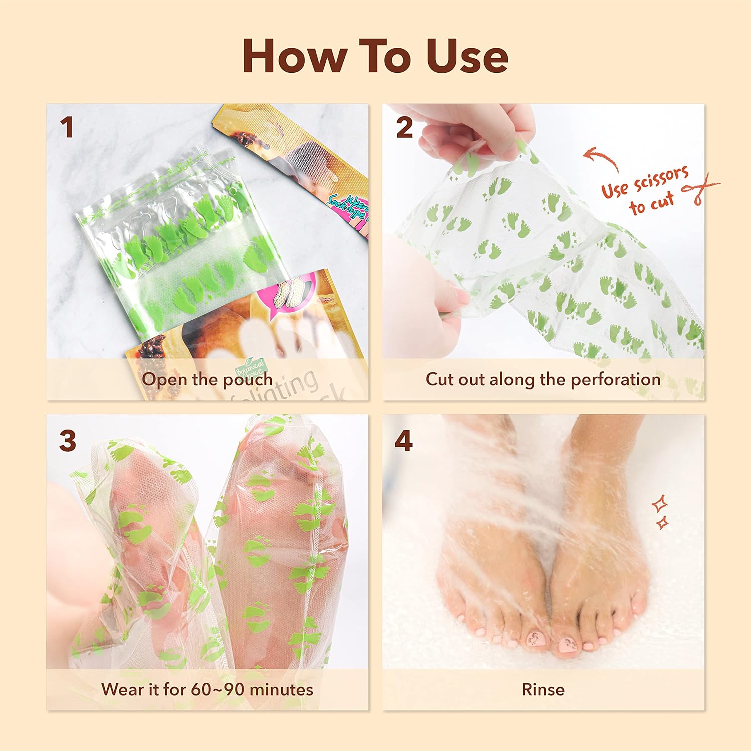 ماسک لایه بردار پا پیوردرم EXFOLIATIN