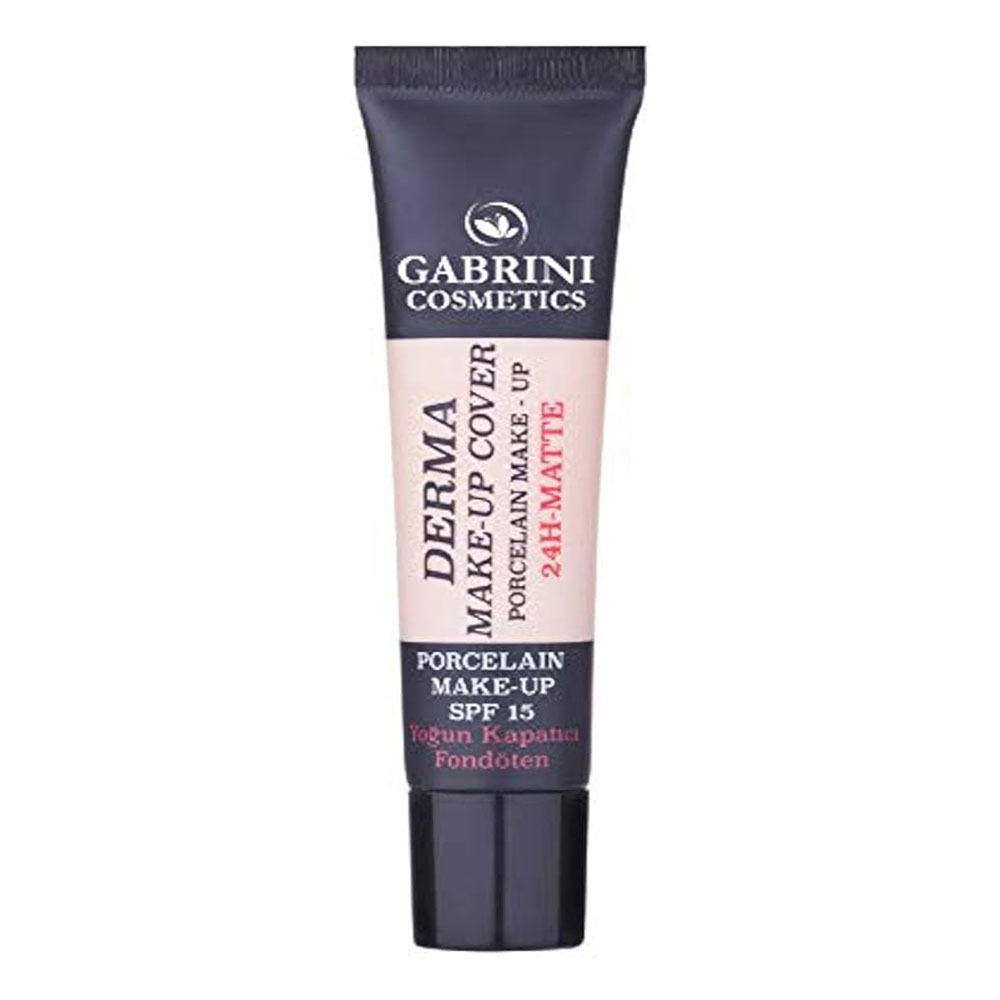 کرم پودر تیوپی گابرینی derma makeup cover 102