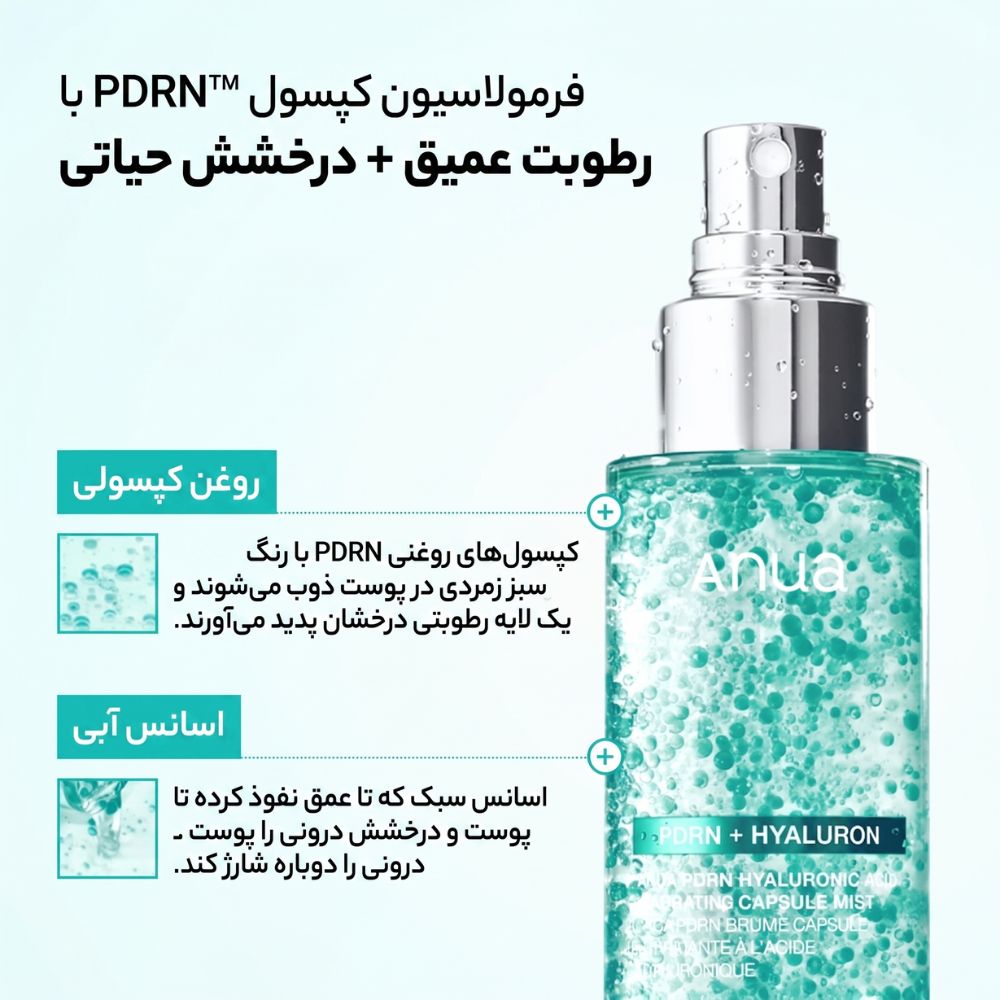 میست آبرسان آنوا PDRN + Hyaluron Hydrating Capsule Mist